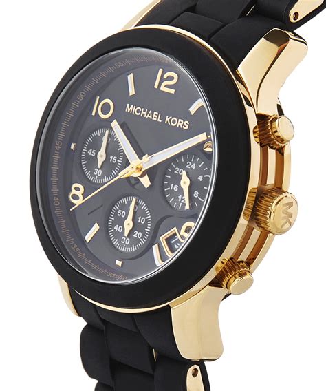 michael kors black gold watch|Michael Kors black watch women's.